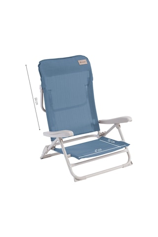 Outwell Seaford 4 Pozisyonlu & Konforlu Katlanır Plaj Sandalyesi O.Blue