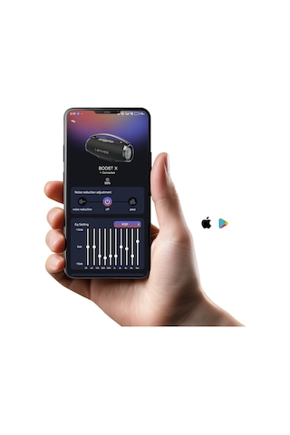 Lenyes Boost X Serisi Rgb Işıklı Çift Mikrofonlu Taşınabilir Bluetooth Hoparlör V5.3 600w Siyah