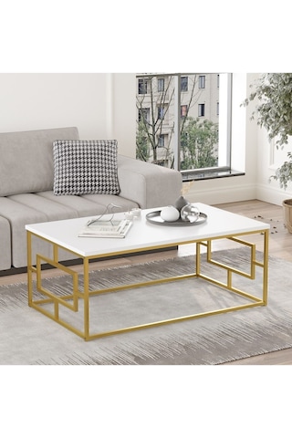 Atlantis Gold Metal Orta Sehpa Beyaz Atl12-w Beyaz