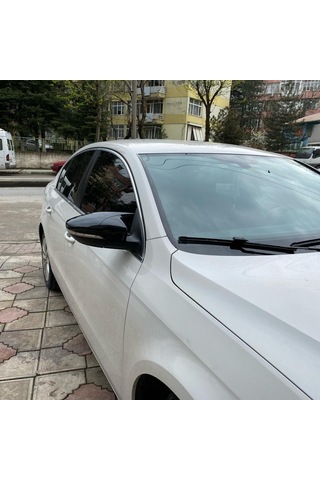 Volksvogen Passat B7 Batman Yarasa Ayna Kapağı Piano Black Abs Plastik