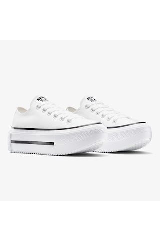 Converse Chuck Taylor All Star Lift Double Stack Platform Kadın Beyaz Sneaker A15491c Beyaz