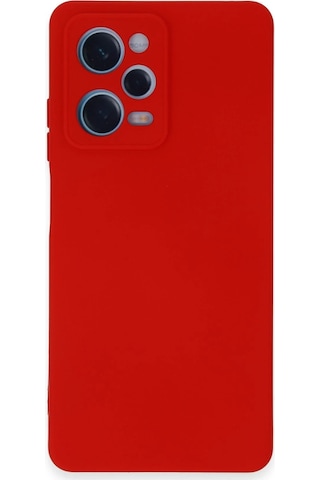 Newface - 866 - Xiaomi Redmi Note 12 Pro 5g Kılıf Nano İçi Kadife Silikon - Csmo-tex - - Kırmızı