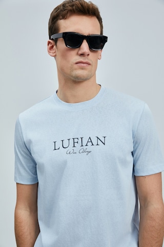 Lufian Love Modern Grafik T- Shirt Mavi Mavi 111020238100300 Mavi