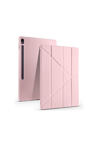 Samsung Galaxy Tab S10 Fe Plus Sm-x620 13.1 İnç Uyumlu Katlanabilir Kalemlikli Standlı Akıllı Kılıf Kapaklı Kılıf