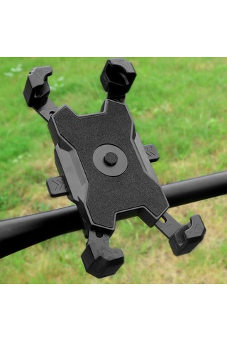 Wezone Bisiklet Motor Bisiklet Telefon Tutucu, 360 Döner, Sağlam Tutuş, Şok Emici, Kol Tutucu Tipi Kırmızı Pla-01 Kırmızı