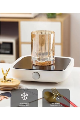 Morponi 3'lü Borosilikat Cam Geyik Figürlü Şık Çizgili Amber Cam Kavanoz Mutfak Seti 1000 Ml Şeffaf