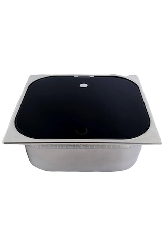 Bio-tech Kapaklı Kare Evye Cam Kapak-580