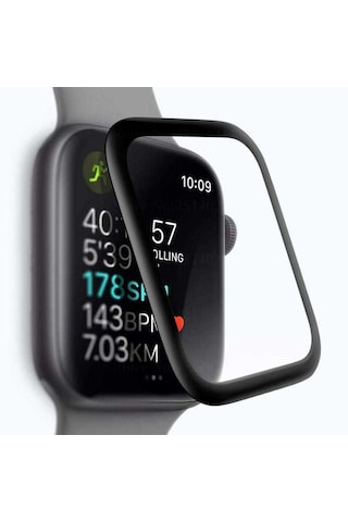 Apple Uyumlu  Watch 38mm Zore Full Yapışkanlı Cam Ekran Koruyucu