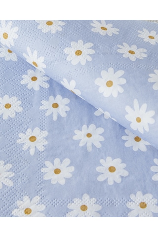 English Home Spring Daisies Kağıt 20'li Kağıt Peçete 33x33 Cm Mavi