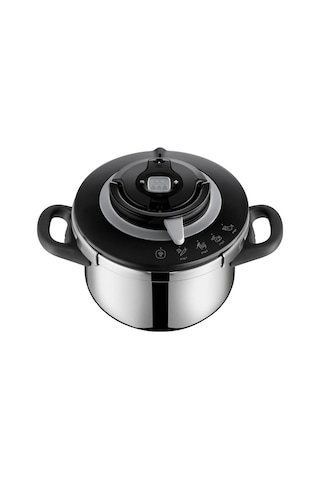 Tefal P4550632 Clipso+ Chef 4.5 Litre 4 Pişirme Programlı Düdüklü Tencere - 1510002661 Inox