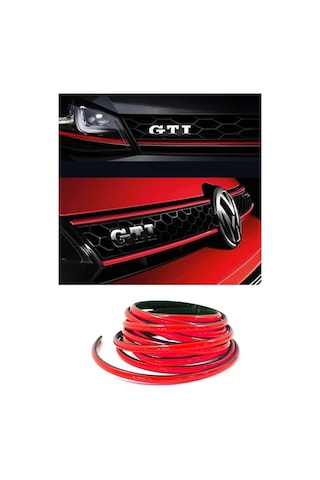 Kırmızı Renk Nikelaj Şerit Bant Çıta 5 Mm 3 Metre Parlaka