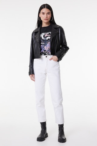 Lee Carol Straight Fit Düz Kesim Yüksek Bel Beyaz Esnek Jean Kot Pantolon L30U013100