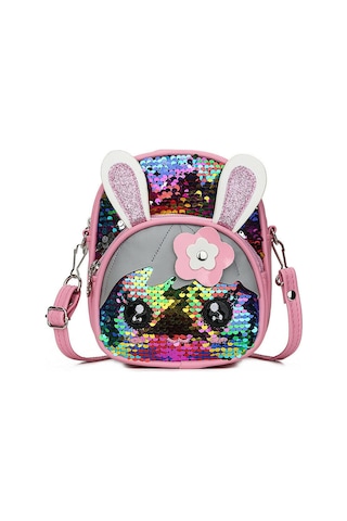 Sevimli Çocuklar Yürümeye Başlayan Kızlar Pullu Tavşan Okul Çantası Sırt Çantası Omuz Çantası 7 Renk