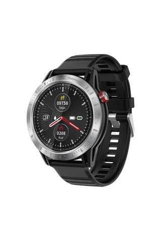 Samdoo Cross Akıllı Saat, Kalp Ritmi Ve Sağlık Takibi, Ter Dayanıklı Silikon Kordon, 1.3" Dokunmatik Ekran, İos/android Uyumlu