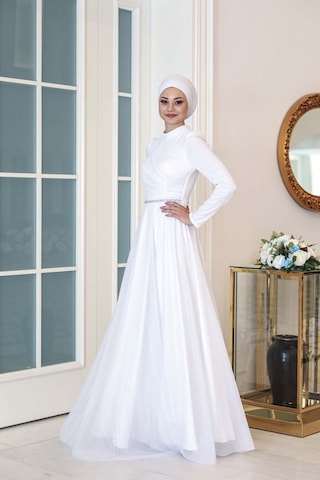 Melisma Tesettür Işıl Abiye Beyaz