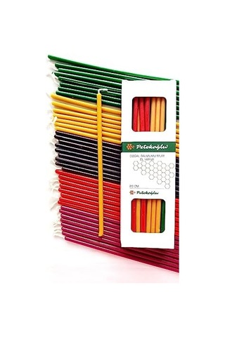 40 Adet 5 Renk Balmumu Mum Dilek Mumu Doğal Petek Ince Uzun Parti Rituel Doğum Günü Mumu Beeswax Candle 5 Renk Birlikte Siyah