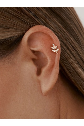 Zoloto Russkih Labret Ve Helix Piercingi 925 Ayar Gümüş Altın Kaplamalı 141393195 Altın