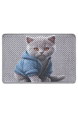 Kedi Kumu Paspası Kedi Tuvaleti Paspası Dijital Baskılı