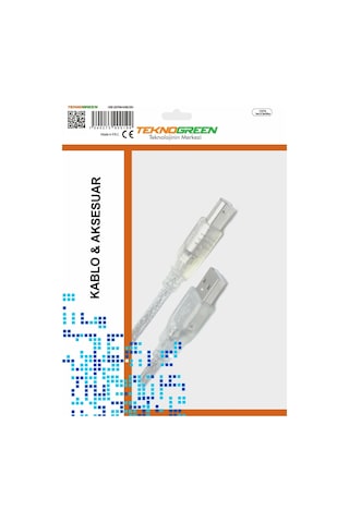 Teknogreen Tku-2010 10Mt. Usb Yazıcı  Kablosu