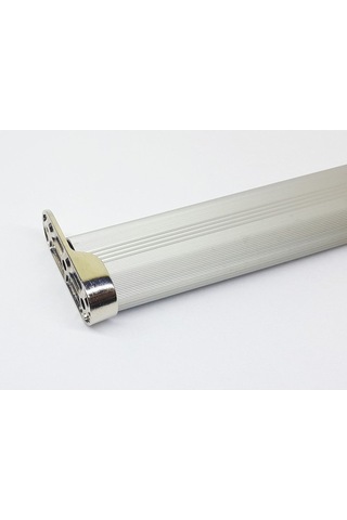 Gardırop Elbise Askı Borusu Alüminyum Dolap Borusu Oval 1 Adet 110 Cm Ve 2 Adet Boru Başlığı Dolap İ