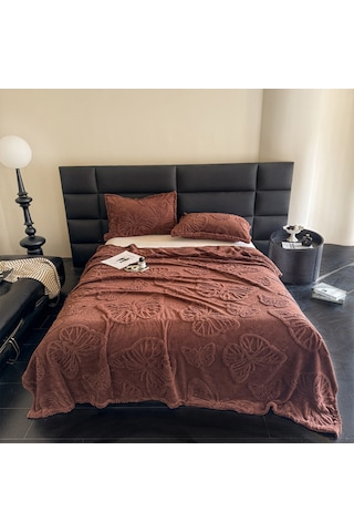 Qingmipy Tüm Mevsimler İçin Isı Emici Soğuk His Kumaş Battaniye - Hafif, Nefes Alıcı, Polyester, 100x150cm, Yetişkin/çocuk/uyku Kahverengi