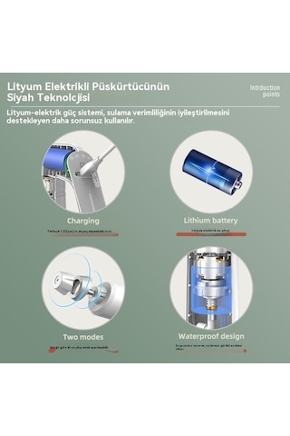 Besthome1 Şarj Edilebilir Otomatik Elektrikli Sulama Kabı, Lucky Star 1 Model, Koyu Renk, Uzun Süreli, Ev Ve Tarla İçin