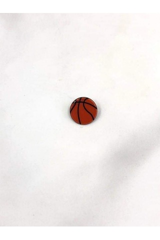 Herşey Nota Basketbol Topu Yaka İğnesi Rozet Çok Renkli