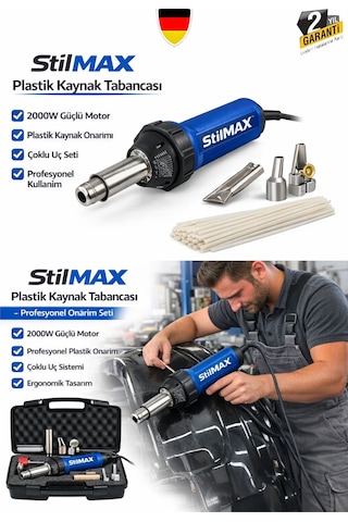 Stilmax Stl2000prm 2000w Plastik Kaynak Tabancası Tampon Plastik Tamir Onarım Makinesi Seti