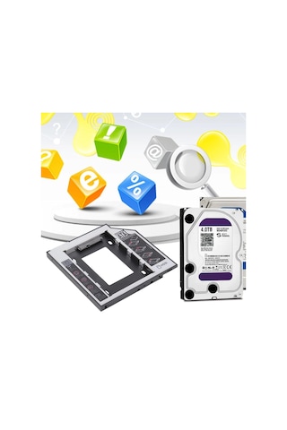 Harddisk Kutusu 9.5 MM Sata Slim Kızak Caddy