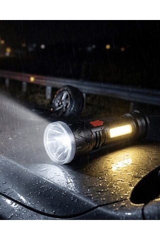 Shnstore Uzun Menzilli Işıldak Şarjlı 9 Led 4 Kademeli Aydınlatma Shntknd0720
