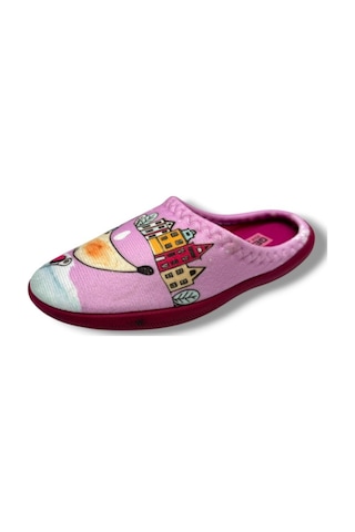 Gezer 14531-26 Happy Winter Termal Kız Çocuk Ev Terlik 30-35 Pembe