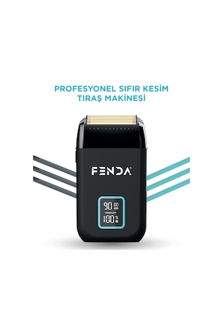 Fenda Profesyonel Sıfır Kesim Tıraş Makinesi Siyah Fndsklks0008bl