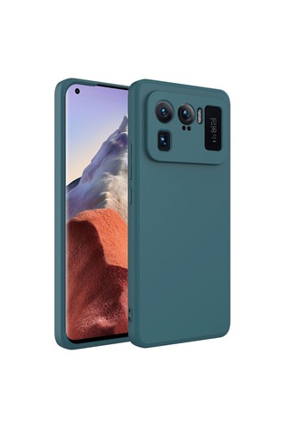 Xiaomi Mi 11 Ultra Kılıf Zore Mara Lansman Kapak Koyu Yeşil