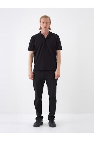 Xint Siyah Pamuk Dokulu Regular Fit Tişört 502230