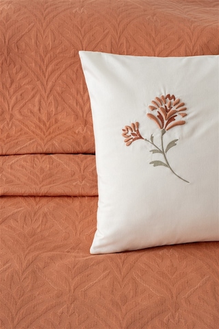 Çift Kişilik Nakışlı Jakarlı Pike-yatak Örtüsü Takımı-daniela-kayısı Kayısı Kayısı