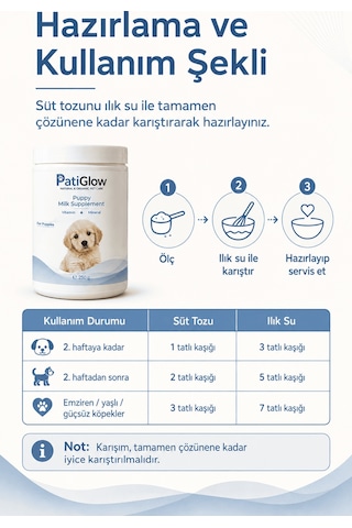 Patiglow Köpek Süt Takviyesi
