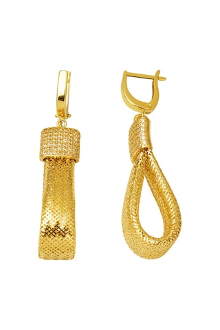 Bilezikci İtaly Koleksiyonu 14 Ayar Altın Küpe Sarı Altın