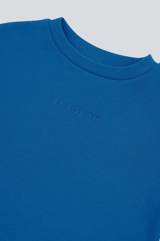 Kids Boy Nakışlı Sweatshirt Saks Mavi