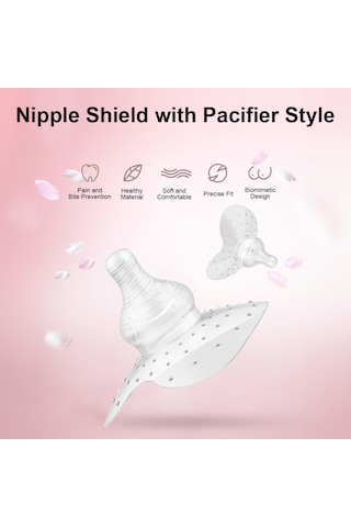 Hangfox Meme Ucu Koruması - Emzik Tutan Silikon Korumalı Emziği, Gıda Seviyesi, İkiz Paket, Saklama Kutusuyla, Spiral Desenli Uyumluluk