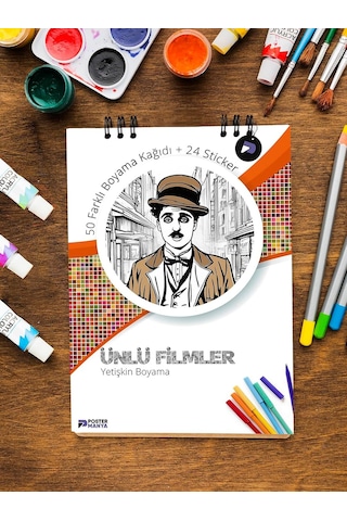 Ünlü Filmler Yetişkinler Için Boyama Kitabı, Imdb 50 Film Mandala Boyama Kitabı, Film Boyama Defteri, Yetişkin Bo Genel