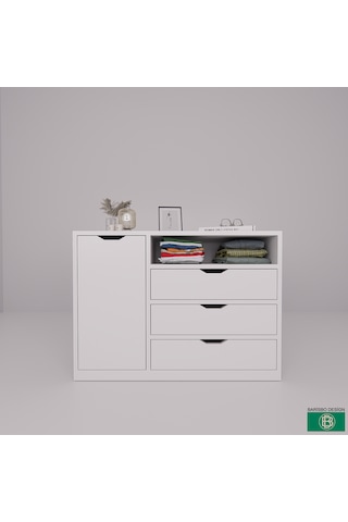 Şifonyer Kapaklı Çekmeceli Çok Amaçlı Dolap