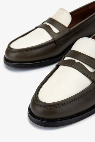 Valmenti Kadın Bej Loafer Ayakkabı 1058 01 Bn Ayk Sk24-25 Hakı/bej Bej