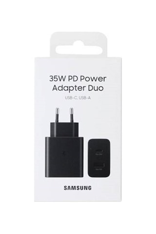 Samsung Uyumlu 35W Şarj Adaptörü - Siyah