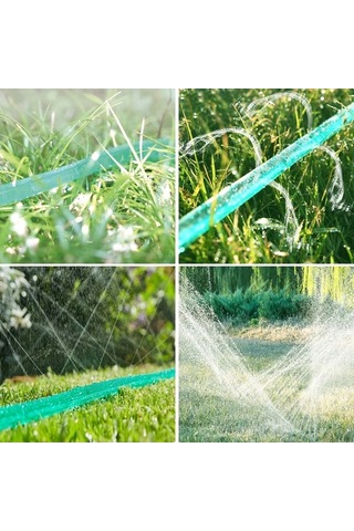 Dancemonkey 10m Dinosaurs Sprinkler Soaker İçin Bahçe Çim Sulama Seti, Bahçe Yağmurlama Sistemi, Sprey Hortum