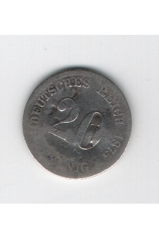 Alman İmparatorluğu 20 Pfennig 1875 Mp2077