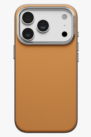 Apple iPhone Uyumlu 18 Pro Kılıf Lyden Ds Çift Tonlu Vegan Deri Magsafe Özel Tasarım Koruyucu Şık Kapak Kahverengi