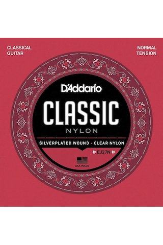 D'addario Ej27N Student Nylon. Normal Tension Takım Tel Klasik Gi