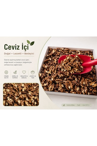 Yerli Ata Tohumu Topak Cinsi Yağlı İç Ceviz 500 Gr 500 G