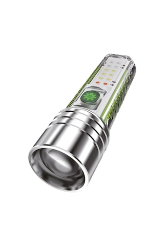 Panther 1000 Lümen Usb Şarjlı Led El Feneri Pt-8430 Siyah