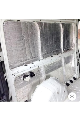 Kaput Altı Alüminyum Folyolu Yalıtım 120x100cm 6mm Yapışkanlı Karavan Oto Ses Yalıtım